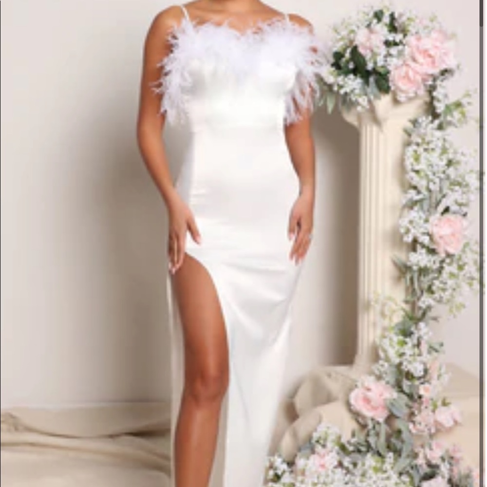 Satin maxi dress